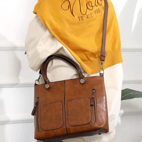 Vera™ | Borsa a tracolla in pelle in stile vintage